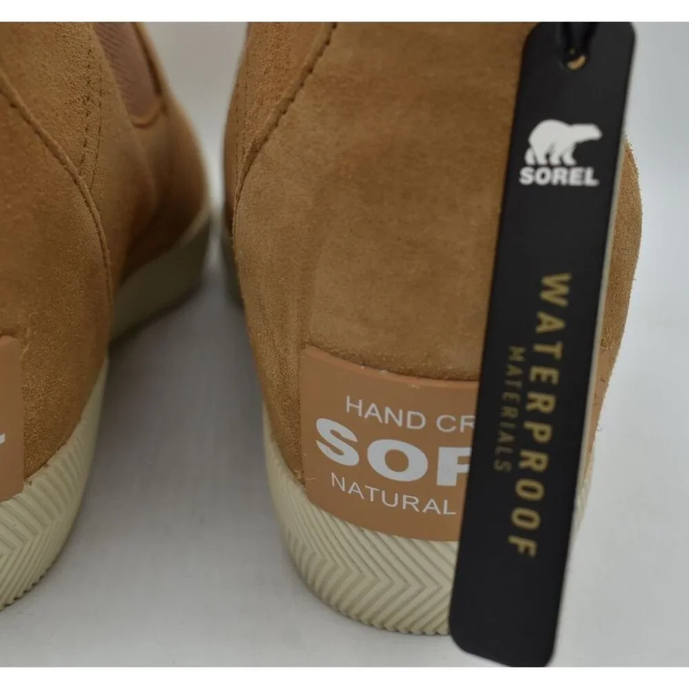 Sorel Women Size 7.5 Out N About Tawny Buff Slip On Wedge II Booties Boots Shoes - Picture 8 of 15